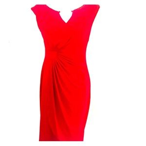Flattering red date night dress